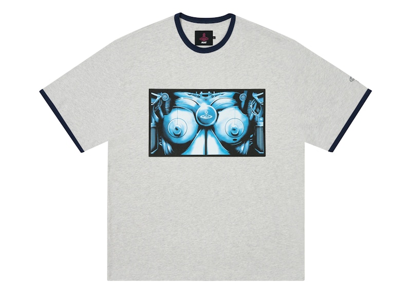 Palace x Vivienne Westwood Ringer T-Shirt Grey Men's - FW24 - US