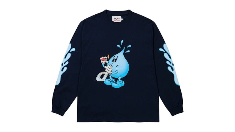 Palace x World Industries L/S T-shirt Navy Men's - SS26 - US