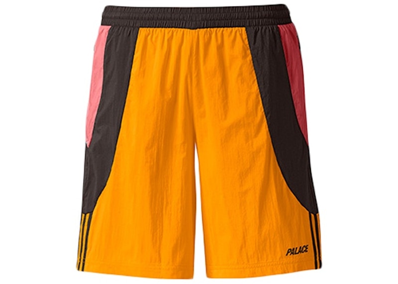 black and orange adidas shorts