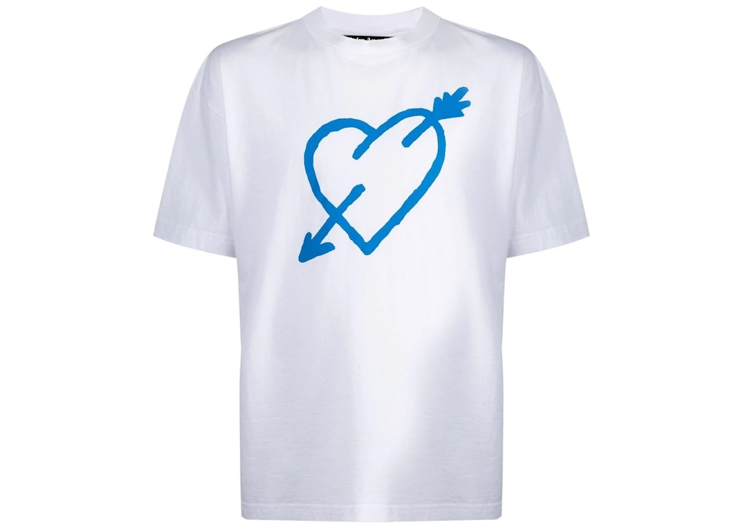 Pre-owned Palm Angels Arrow Heart T-shirt White