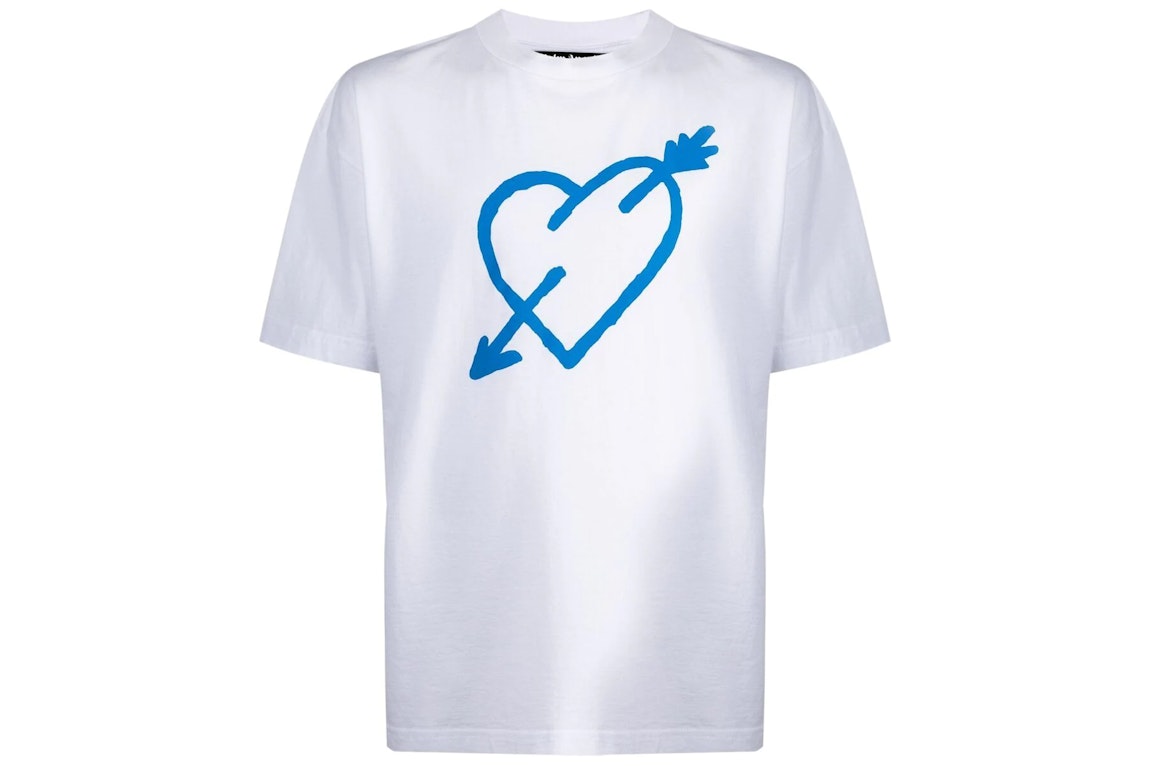 Pre-owned Palm Angels Arrow Heart T-shirt White