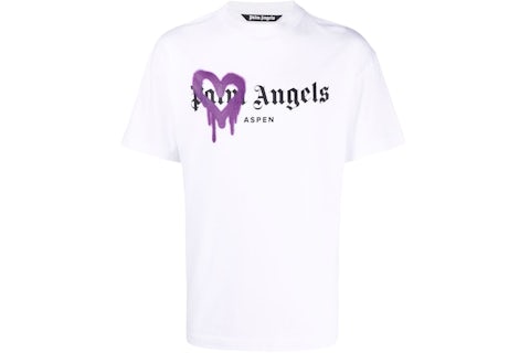 Pink Palm Angels Maglietta Palm Angels T Shirt Pink Spray Paint