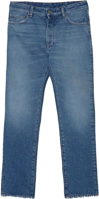 Palm Angels Bandana Straight Fit Jeans Blue Men's - FW22 - US