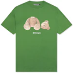 Palm Angels Bear Classic T-Shirt 0860 Melange Grey/Brown Men's - FW22 - US
