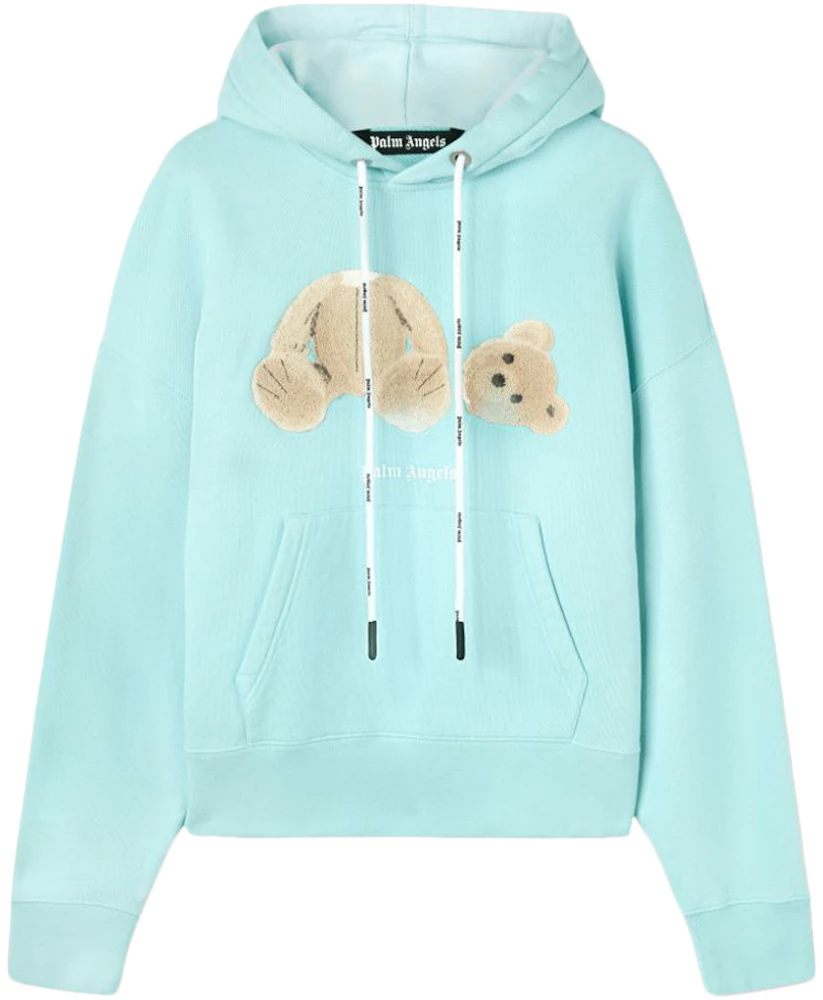 BEAR HOODIE in blue - Palm Angels® Official