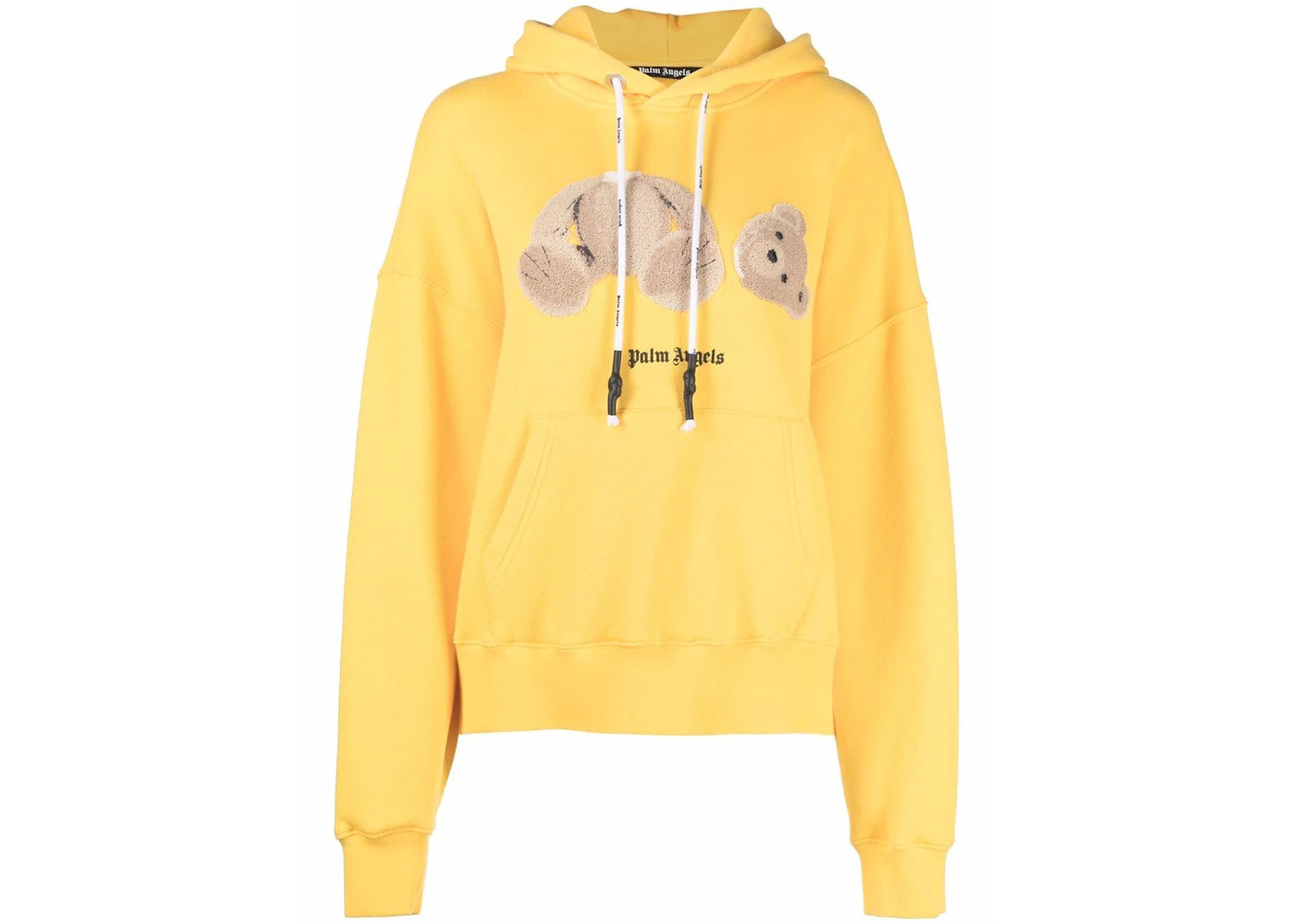 Palm Angels Bear Hoodie Yellow Men's SS21 US