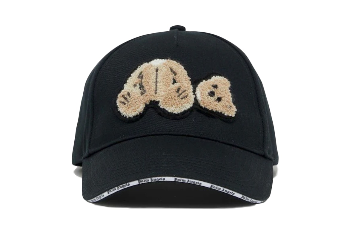 Pre-owned Palm Angels Bear Motif Baseball Cap (ss22) Black
