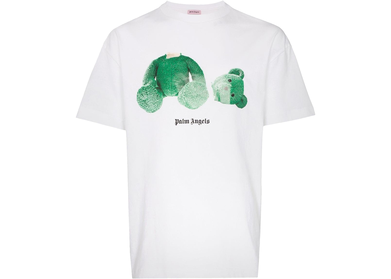 Palm Angels Bear Print T-shirt White/Green メンズ - SS21 - JP