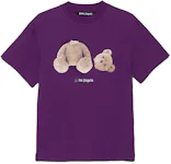 Palm Angels Kill The Bear T-Shirt Lilac & Brown