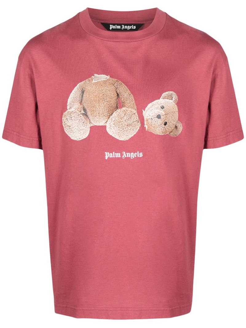 Palm angels pink 2024 bear t shirt