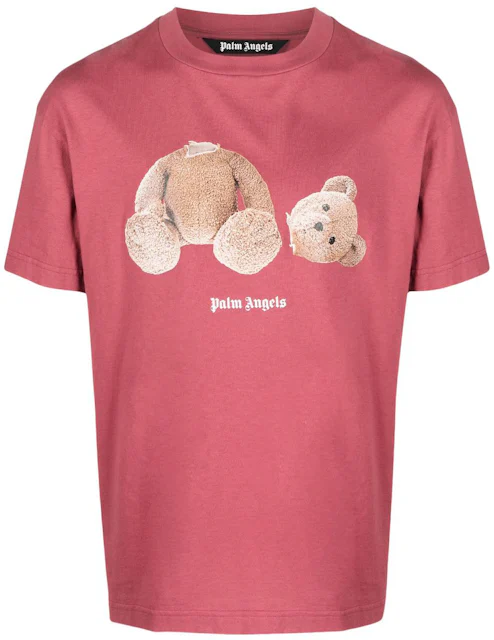 Palm Angels Bear Print T-shirt T-Shirt Pink Men's - FW21 - US