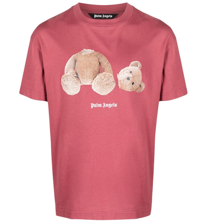 Palm Angels T-shirt imprimé ours T-shirt Rose Homme de la