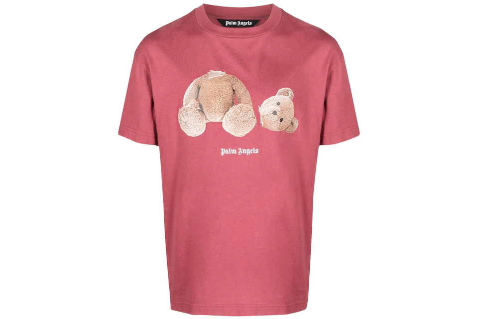 Palm Angels Bear Print T-shirt T-Shirt Pink