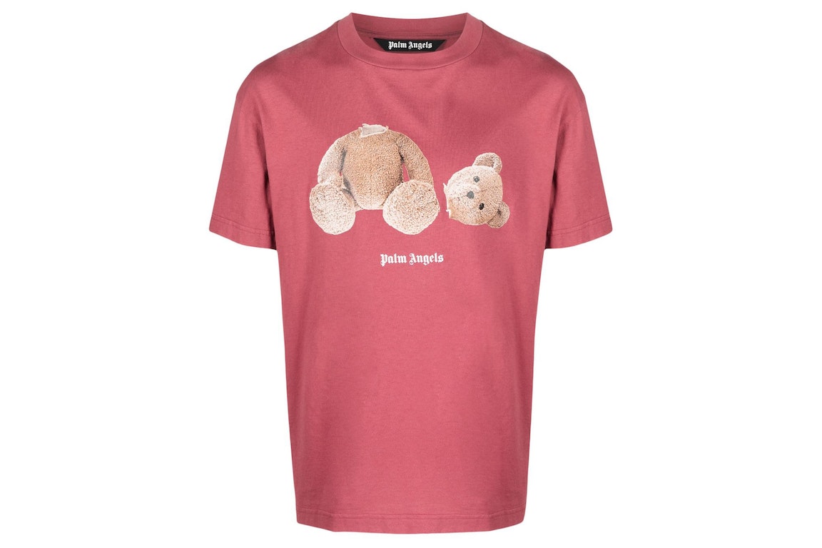 Pre-owned Palm Angels Bear Print T-shirt T-shirt Pink