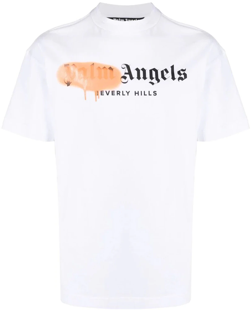 Palm Angels Beverly Hills Sprayed Logo T-shirt White Men's - SS21 - US