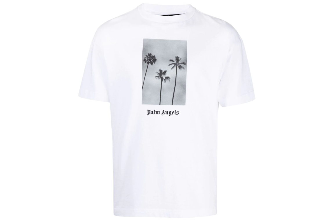 Pre-owned Palm Angels Boulevard Print T-shirt White