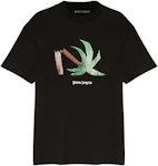 Black Broken Shark Classic T-Shirt by Palm Angels on Sale