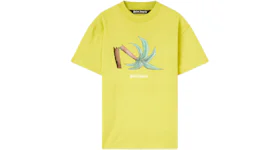 Palm Angels Broken Palm Classic T-Shirt Yellow/Green