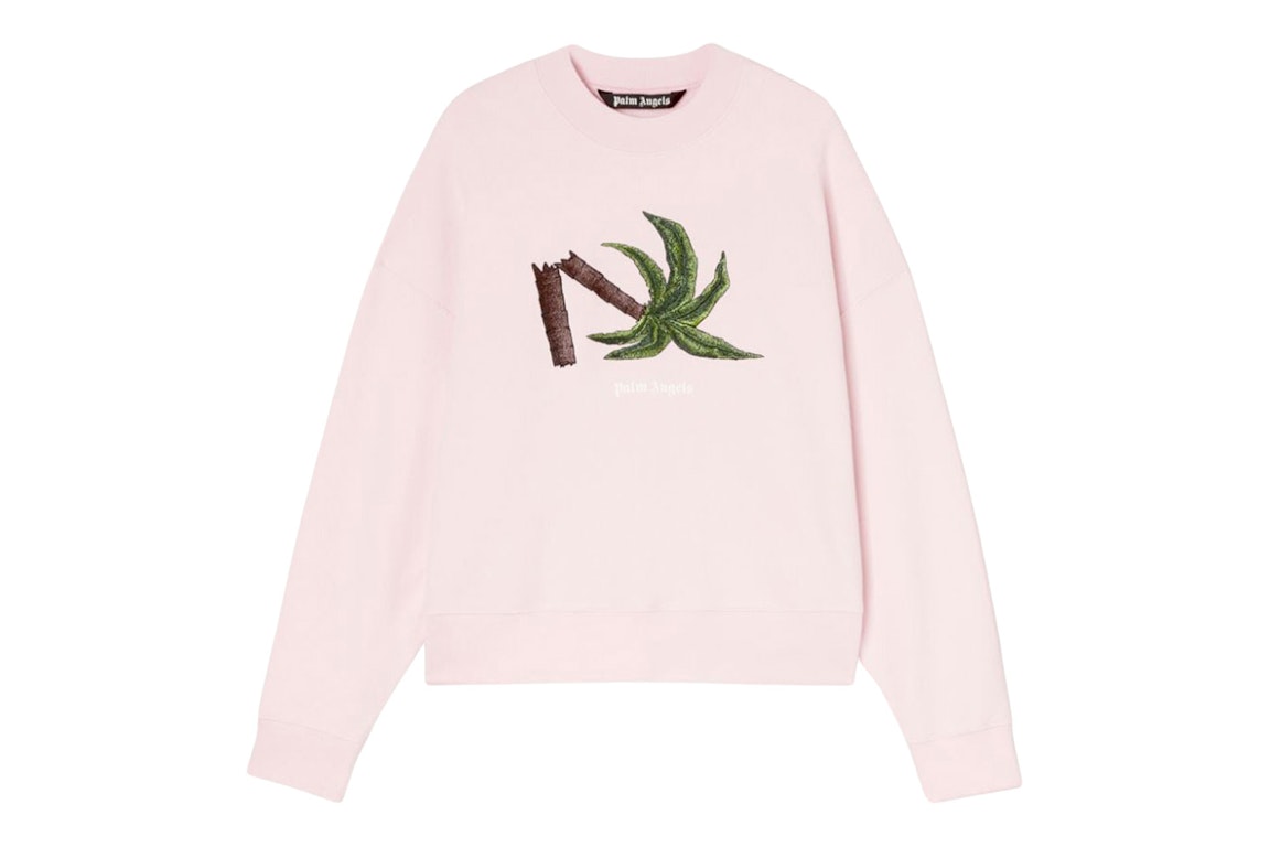 Pre-owned Palm Angels Broken Palm Sweatshirt Pink/green