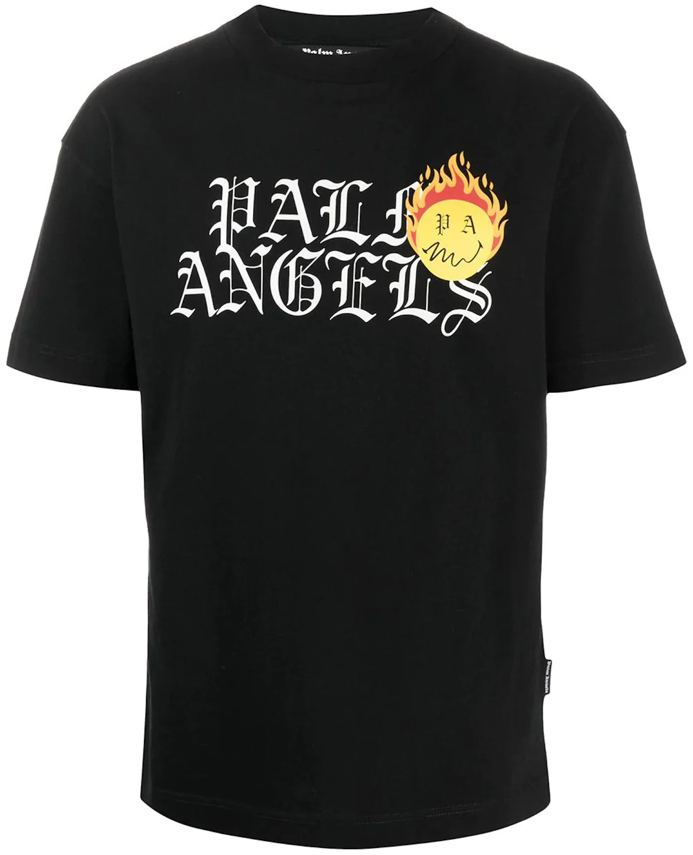 PALM ANGELS Burning Logo LS T-shirt Black - Wrong Weather