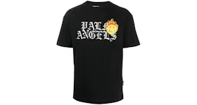 Palm Angels Burning Head Logo Print T-shirt Black