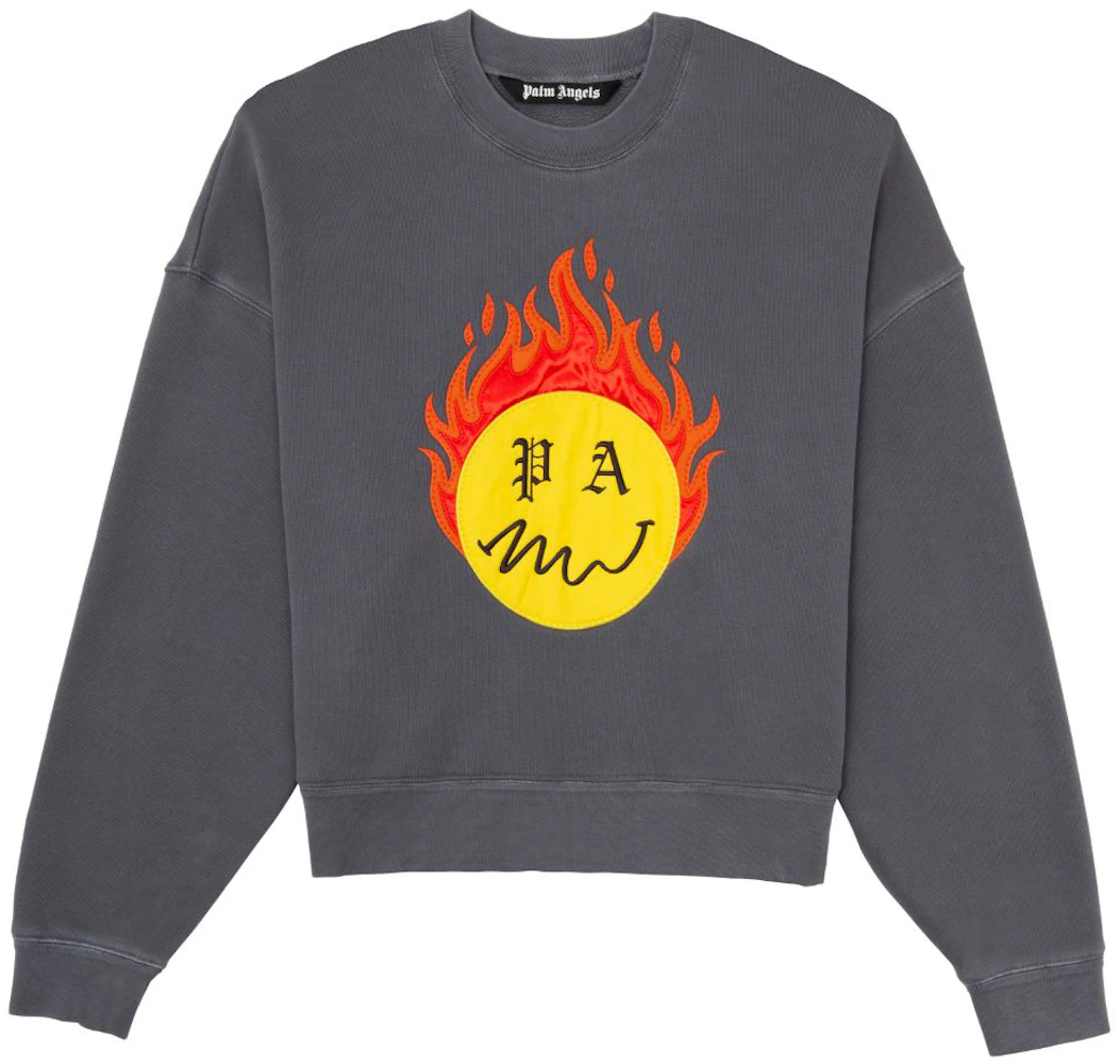 Palm Angels Burning Head Sweatshirt Black Men's - SS21 - US