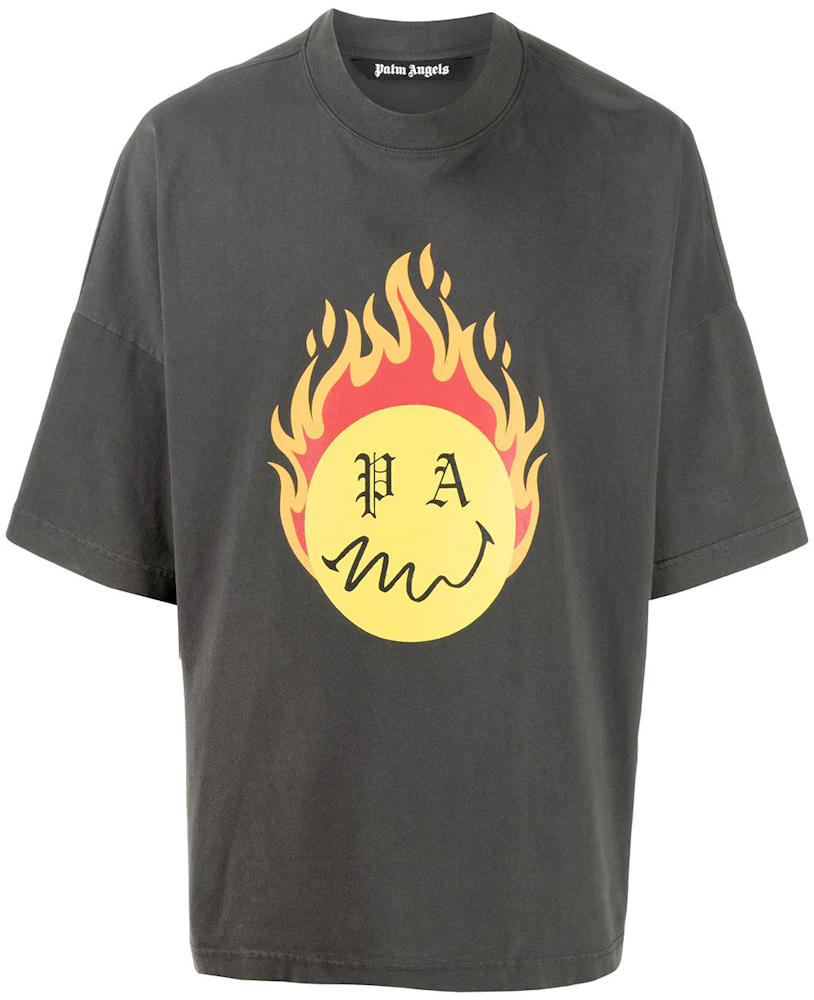 Palm Angels Burning Head T-shirt Black Men's - SS21 - GB