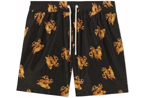 Palm Angels Smoking Monogram Costume da bagno Nero/Oro Uomo IT