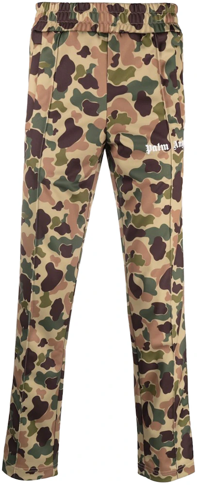 Palm Angels Camouflage Track Pants Brown/Green Men's - FW21 - GB