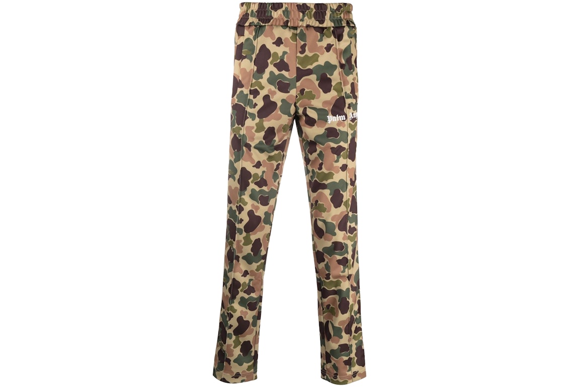 Pre-owned Palm Angels Camouflage Track Pants Brown/green