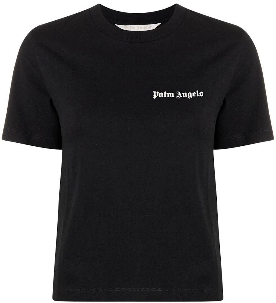 Palm Angels Chest Logo Print Detail T-Shirt Black - SS23 - US