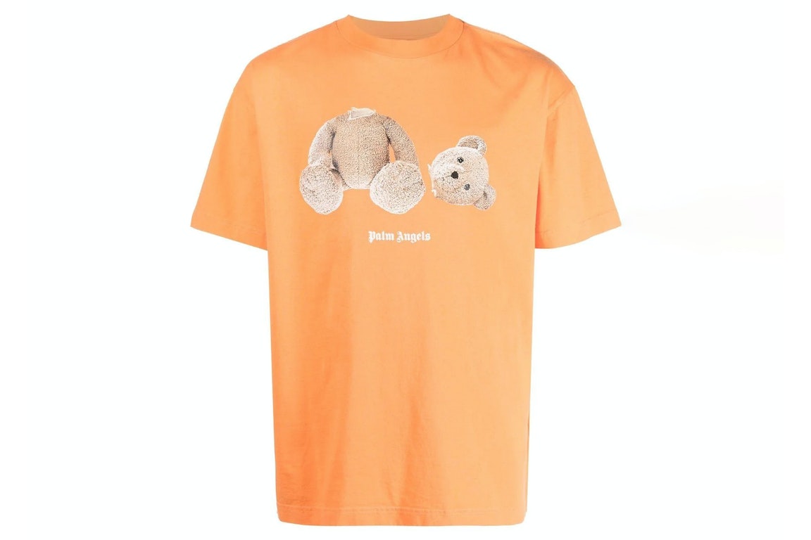 Pre-owned Palm Angels Classic Bear T-shirt Orange