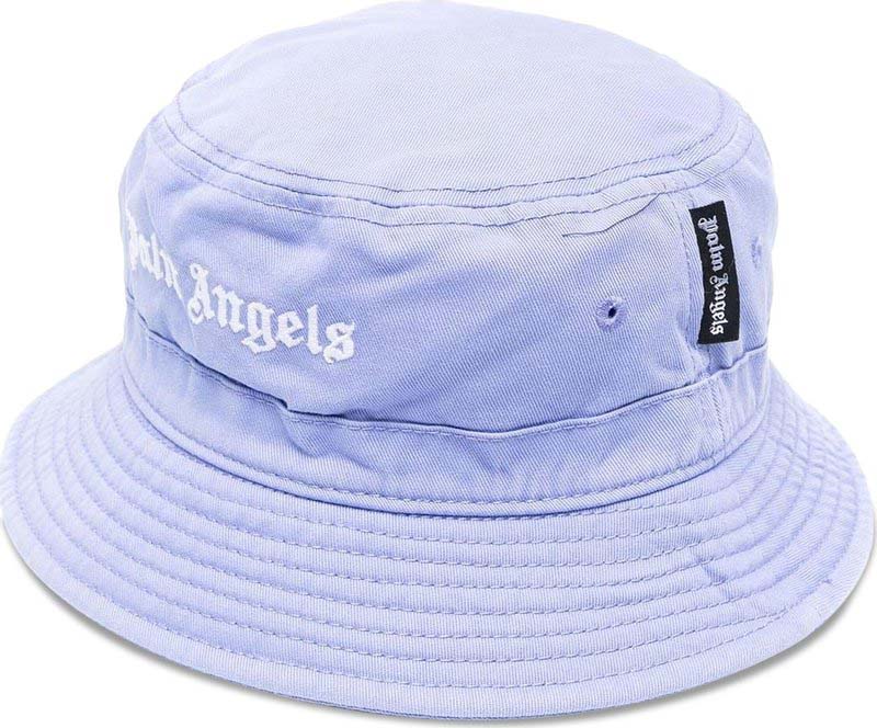 Palm Angels Classic Bucket Hat Lilac/White