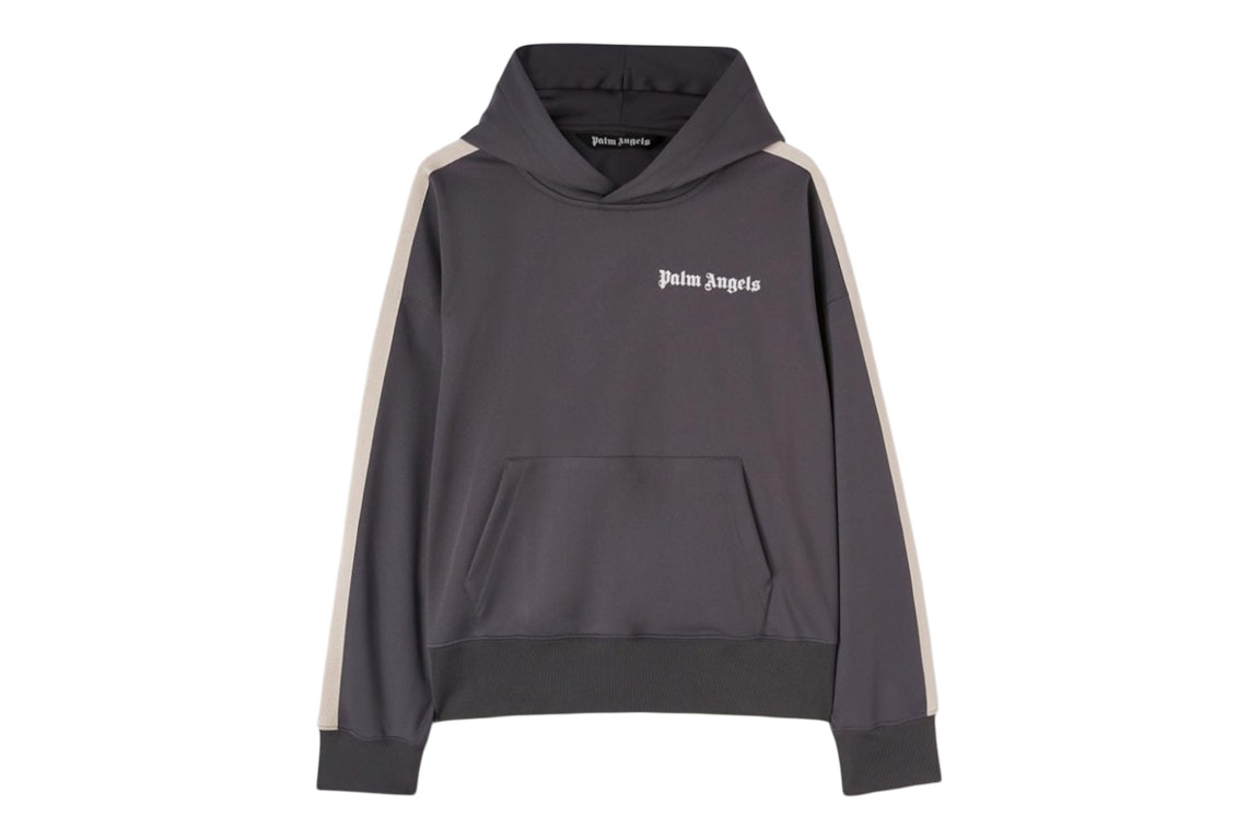 Pre-owned Palm Angels Classic Hoodie Dark Grey/off White