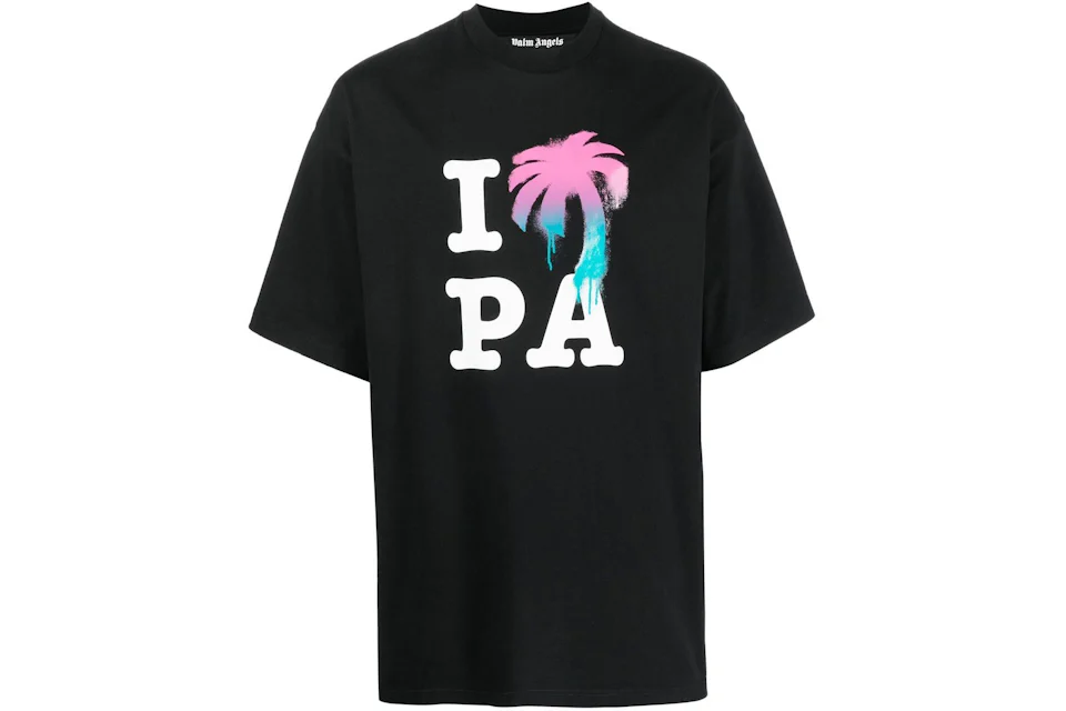 Palm Angels Classic I Love PA T-shirt Black - US