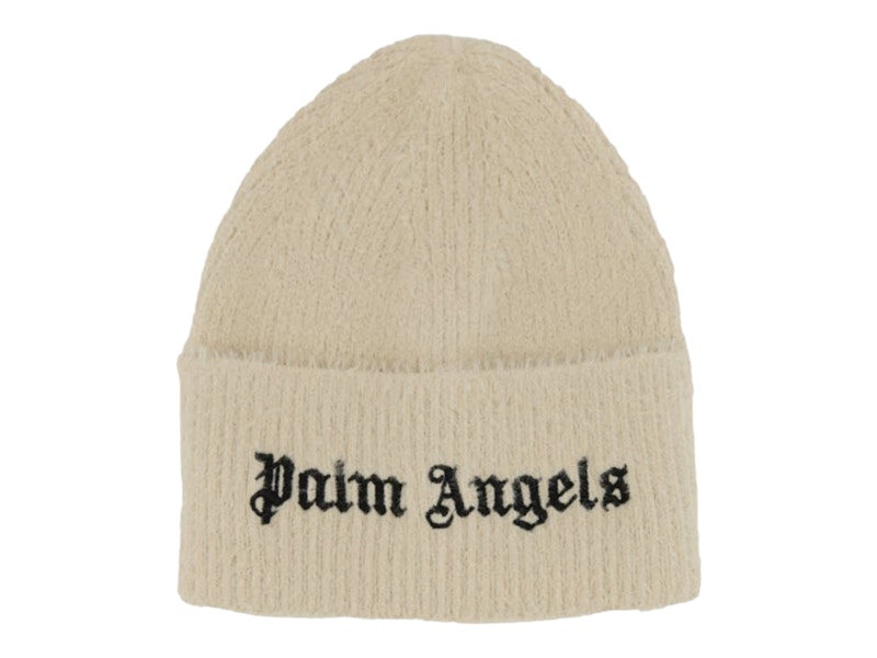 【限定値下げ！】 palm angels ビーニー　ホワイト Palm Angels Classic Logo Beanie Beige/Black Men's - FW24 - US