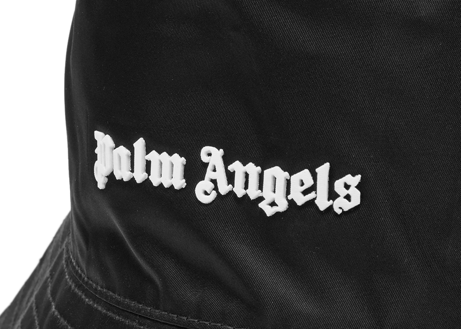 Palm Angels Classic Logo Bucket Hat Beige/White