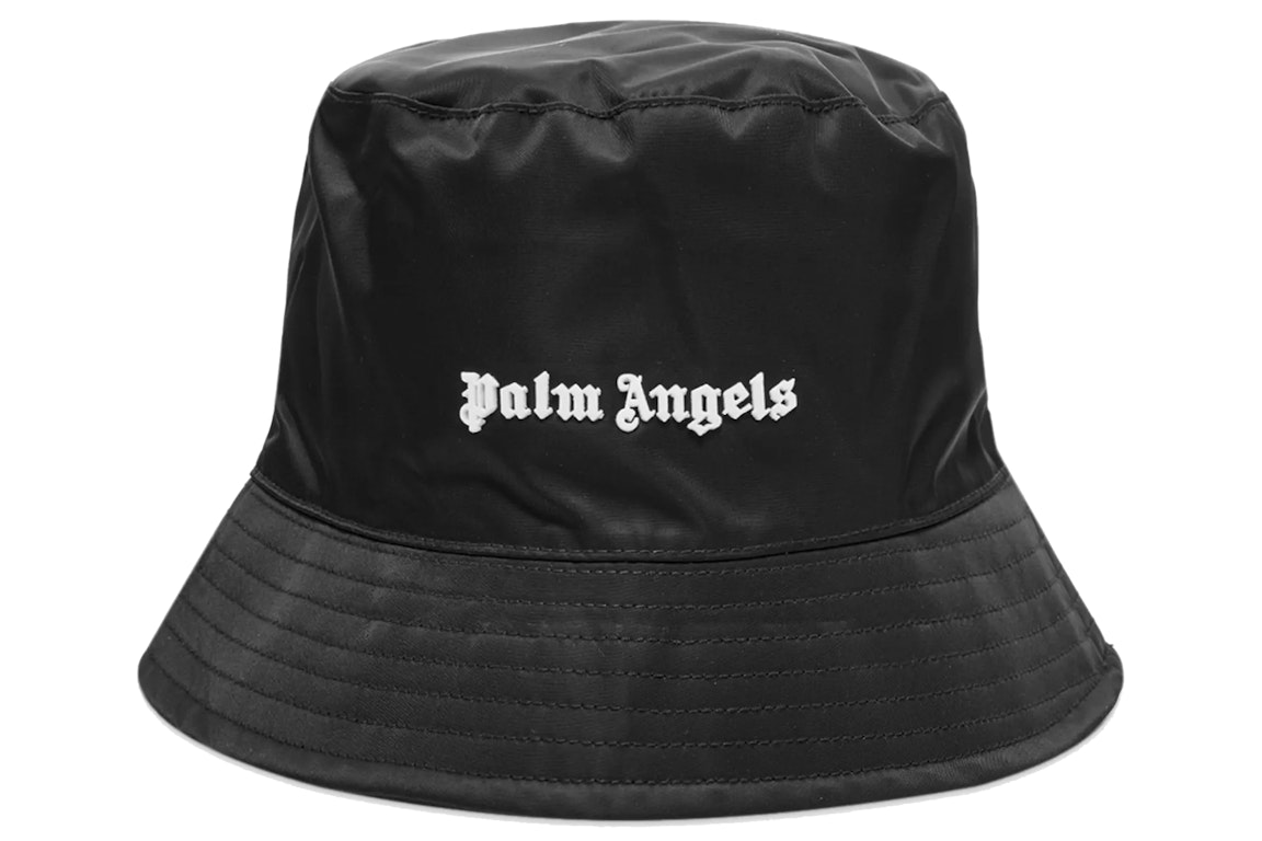 Pre-owned Palm Angels Classic Logo Bucket Hat Black