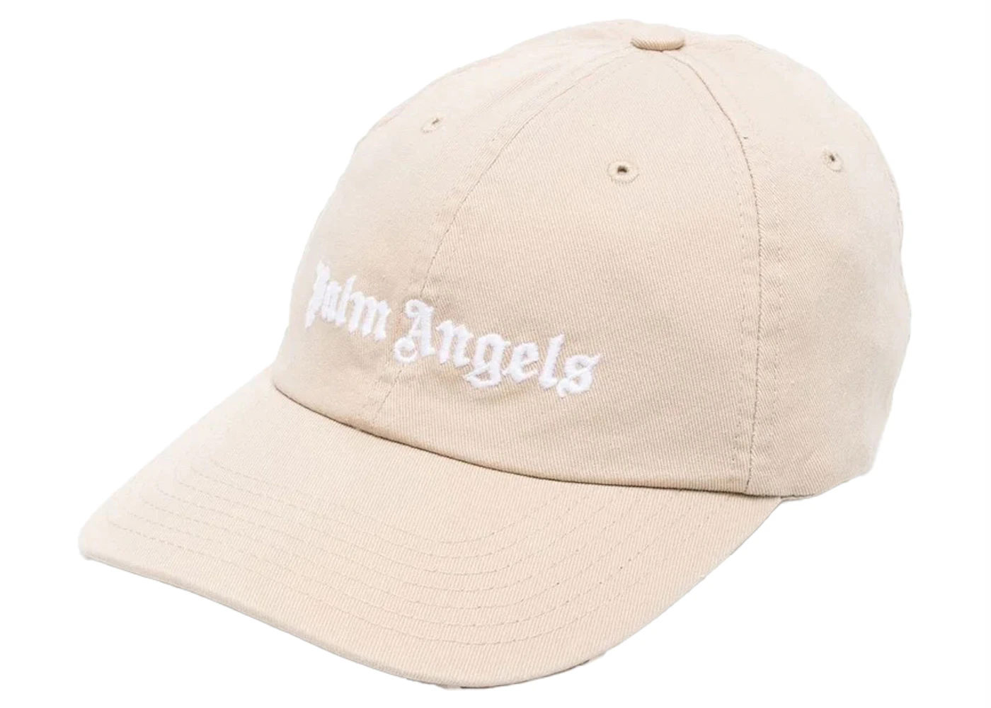 Palm Angels Classic Logo Cap Beige/White Men's - SS23 - US