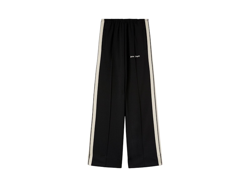 Pre-owned Palm Angels Women's Classic Logo Loose Track Pants In Black
