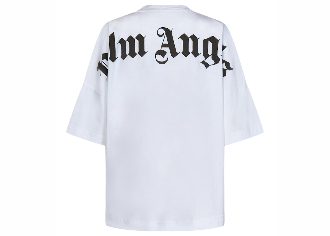Pre-owned Palm Angels Classic Logo Over S/s T-shirt White/black