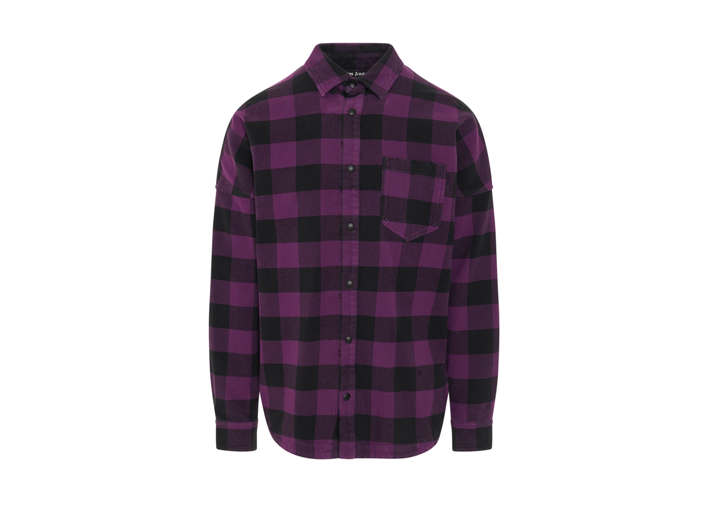 Palm Angels Classic Logo Overshirt Purple/White メンズ - FW22 - JP