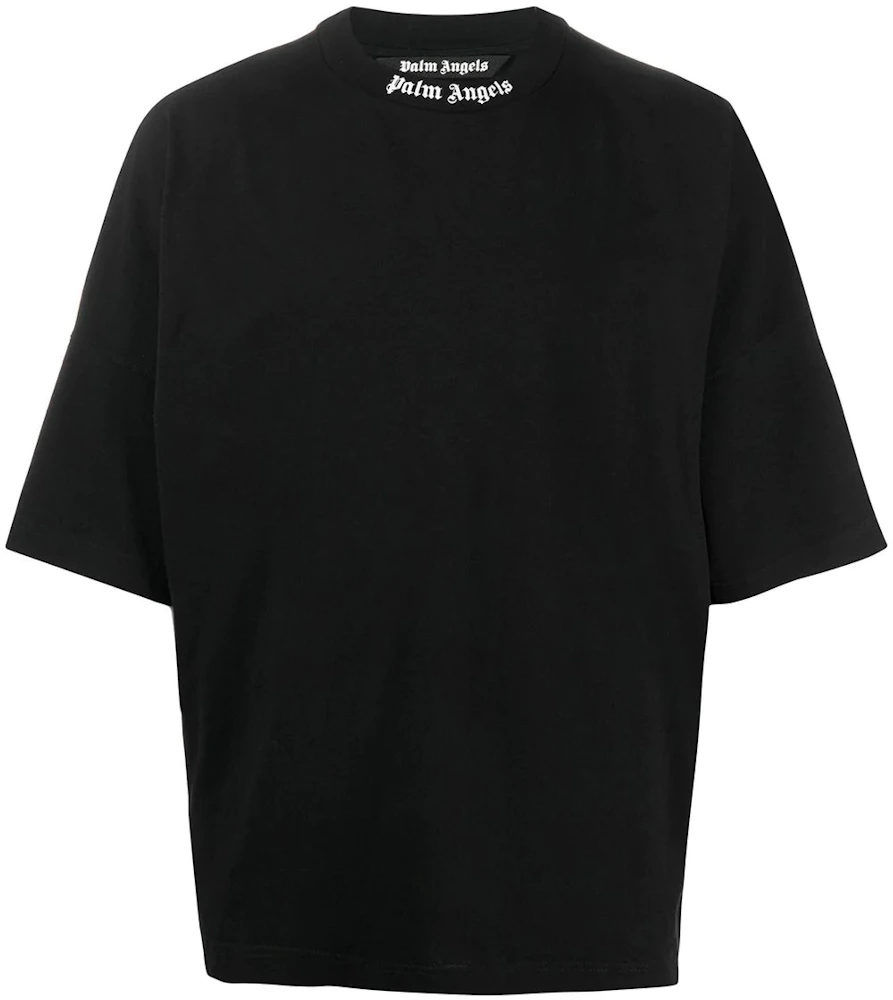 Black Printed T-Shirt by Palm Angels on Sale
