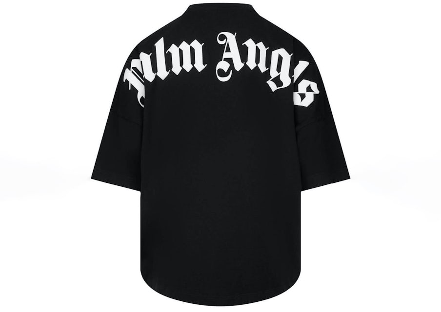 Palm Angels-White Logo T-Shirt