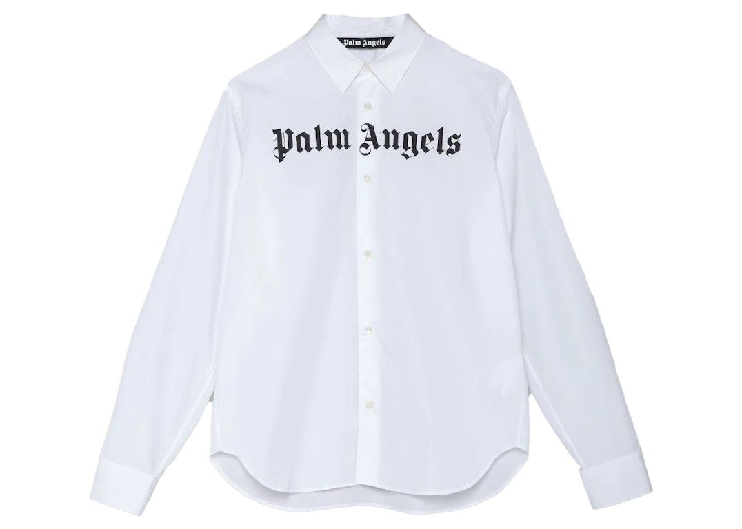 Pre-owned Palm Angels Classic Logo Shirt White