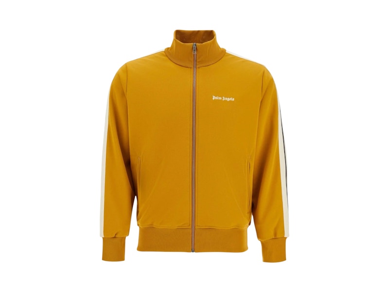 Palm Angels Classic Logo Track Jacket Mustard Yellow