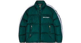 Palm Angels Classic Track Down Jacket Green/White/Black