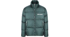 Palm Angels Classic Track Down Jacket Green/White
