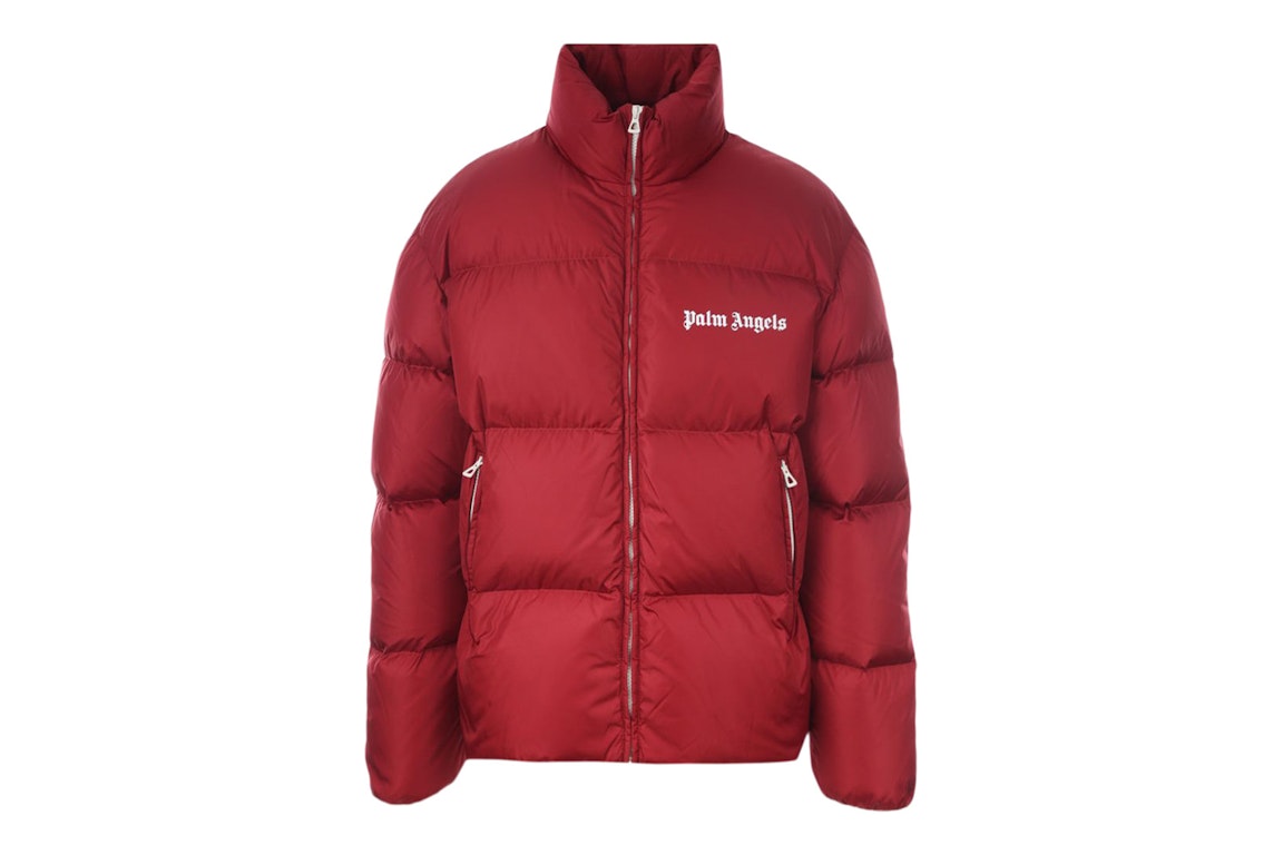 Pre-owned Palm Angels Classic Track Down Jacket Red/white