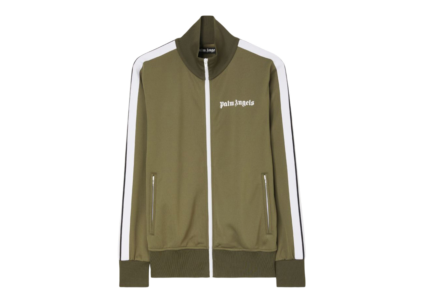 Palm Angels Classic Track Jacket (SS23) Forest Green/White